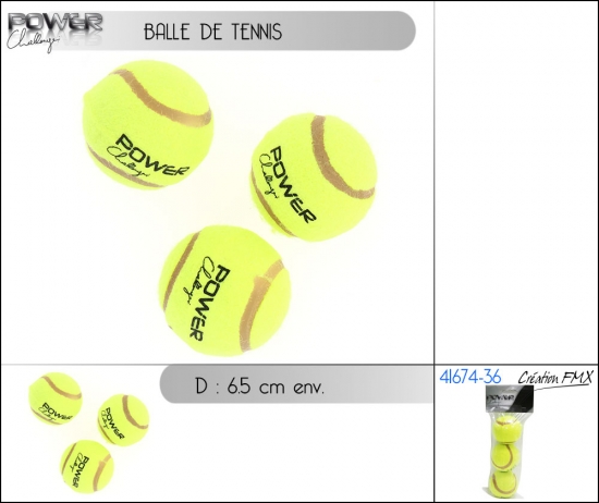 Balle de tennis x3pcs
