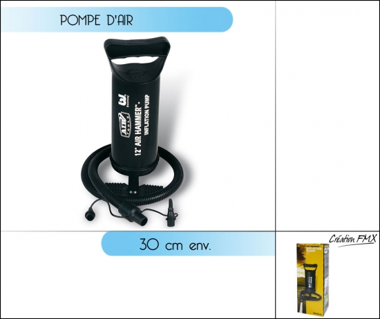 Pompe air Air hammer 0.85L 30 cm, 3 embouts