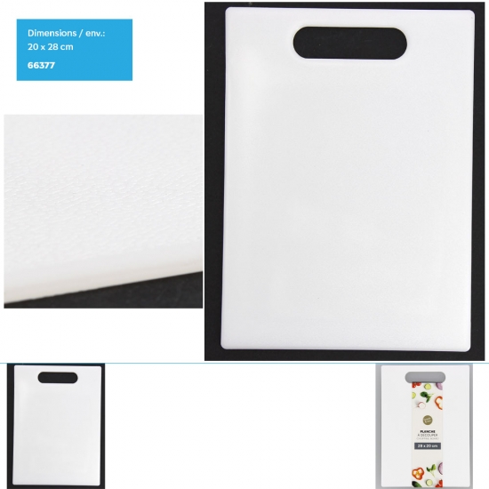 Planche à découper en plastique  28x20cm env.épaisseue 4mm