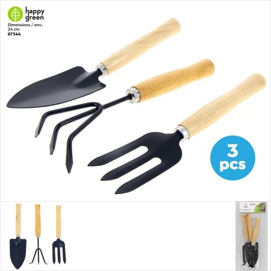 Outils de Jardinage x3pcs/set (24cm env.)