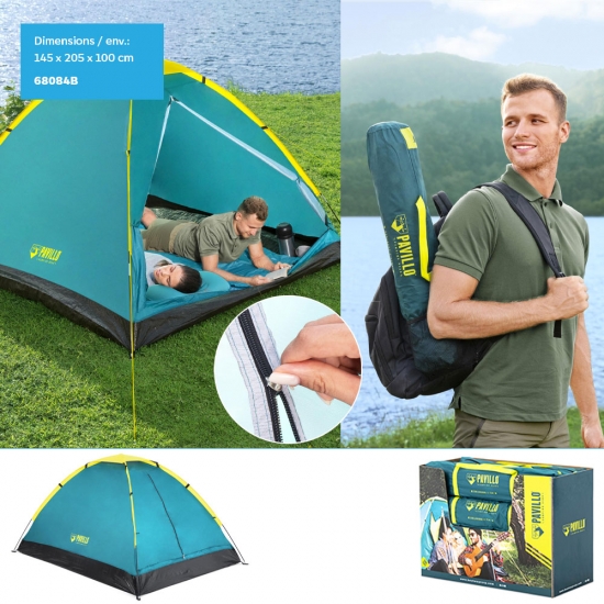 Tente de camping 2 places CoolDome 2 Pavillon 145 x 205 x 100 cm